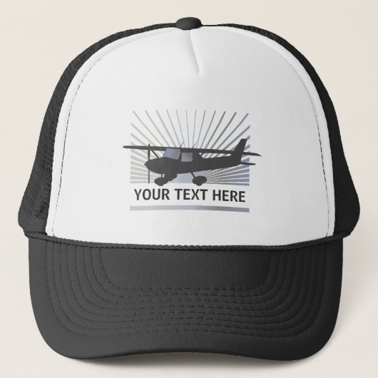 High Wing Vliegtuig Trucker Pet (Voorkant)