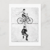 High-wire fiets - Circus Cycling Act Briefkaart (Voorkant)