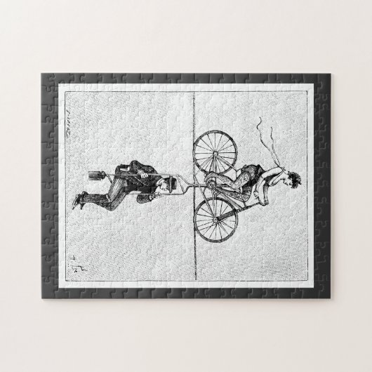 High wire fiets -  Circus Cycling Legpuzzel (Horizontaal)