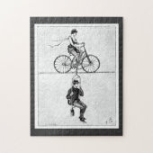 High wire fiets -  Circus Cycling Legpuzzel (Verticaal)