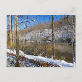 Highbanks Metro park, High Bluffs, in Winter, Ohio Briefkaart