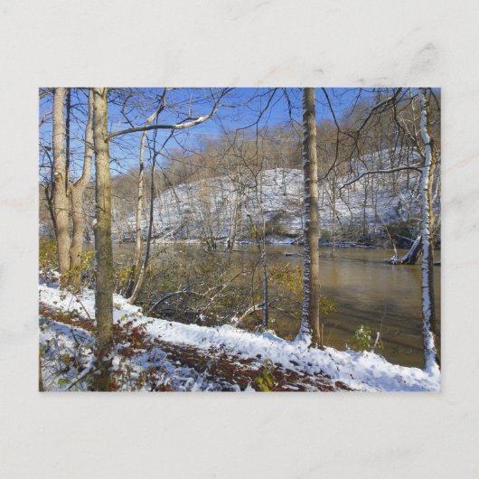 Highbanks Metro park, High Bluffs, in Winter, Ohio Briefkaart (Voorkant)