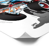 Highboy Hot Rod Race Cartoon Poster (Hoek)