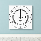 Highbury Clock End 3pm start Gunners Canvas Afdruk (Insitu (Houten vloer))