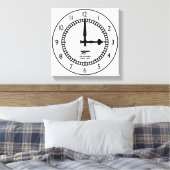 Highbury Clock End 3pm start Gunners Canvas Afdruk (Insitu (Slaapkamer))