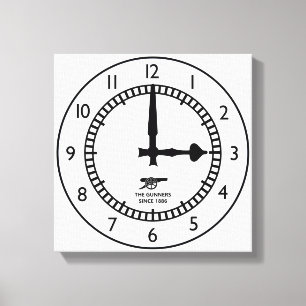Highbury Clock End 3pm start Gunners Canvas Afdruk