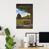Highbury Fields Islington Londen Reisposter Poster (Thuiskantoor)