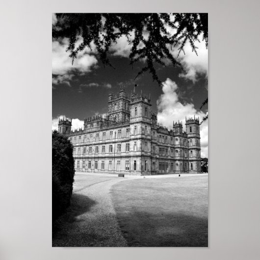 Highclere Castle Downton Abbey England Verenigd Ko Poster (Voorkant)