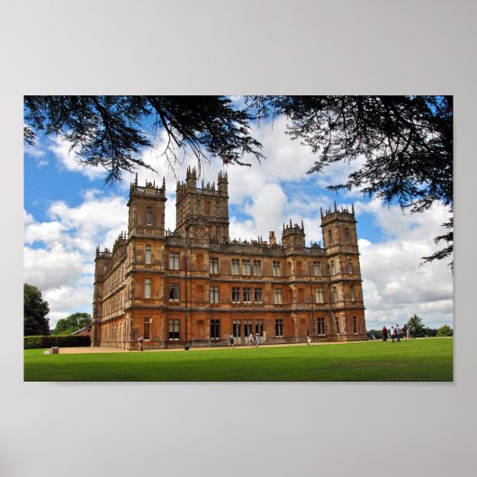 Highclere Castle Downton Abbey England Verenigd Ko Poster (Voorkant)