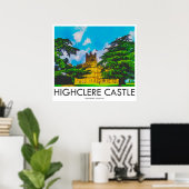 Highclere Castle, Hampshire, Engeland Poster (Thuiskantoor)