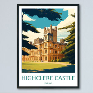 Highclere Castle Reisprint Muurkunst Highclere Poster