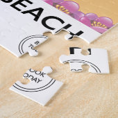 Highcliffe Beach, Dorset  train poster Legpuzzel (Zijkant)