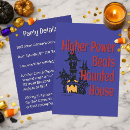 Higher Power Beats Spokenhuis | Nuchtere Halloween Kaart