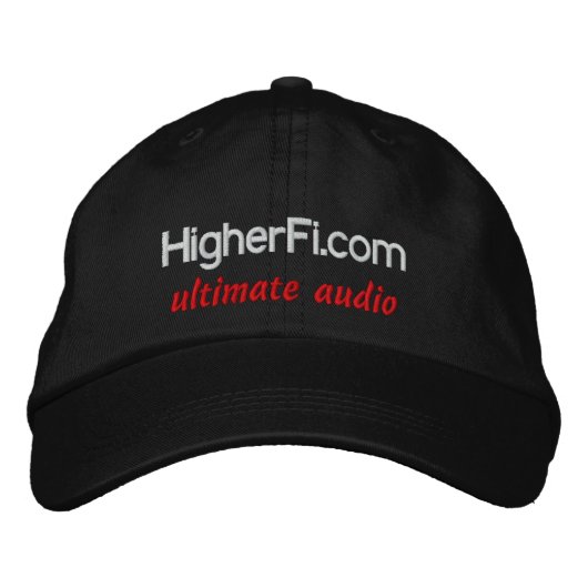 HigherFi.com, ultieme audio Geborduurde Pet (Voorkant)
