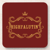 Highfalutin 'Grappige Country Slang Bier Onderzetter (Voorkant)