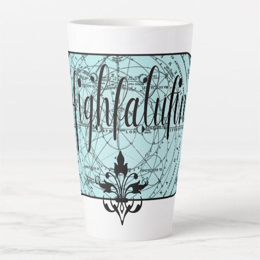Highfalutin - Old Fashioned Slang Latte Mok (Voorkant)