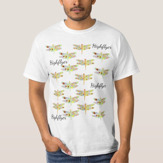 Highflyers floral Dragonflies T-shirt (Voorkant)