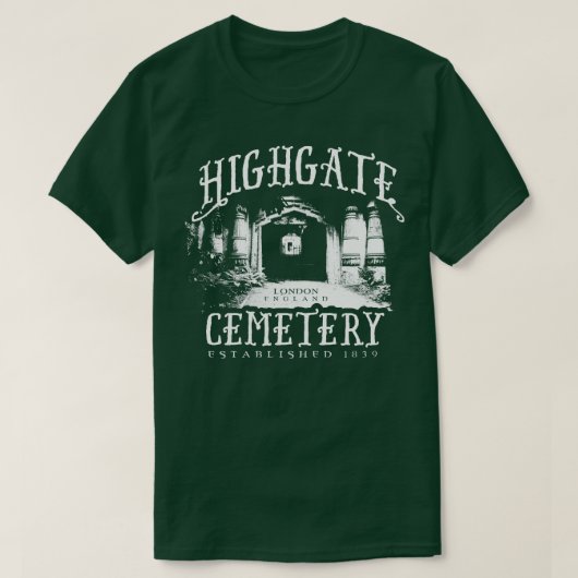 Highgate Cemetery T-shirt (Design voorkant)