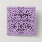 Highgate Iron Vierkante Button 5,1 Cm (Voorkant)