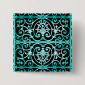 Highgate Iron Vierkante Button 5,1 Cm (Voorkant)