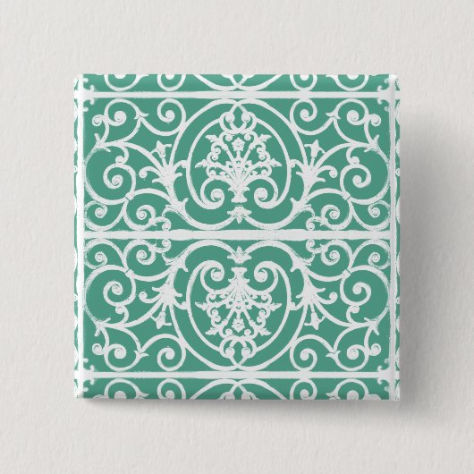 Highgate Iron Vierkante Button 5,1 Cm (Voorkant)