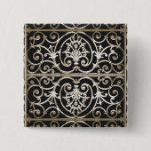 Highgate Iron Vierkante Button 5,1 Cm (Voorkant)