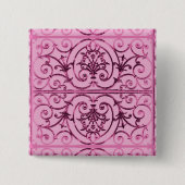 Highgate Iron Vierkante Button 5,1 Cm (Voorkant)