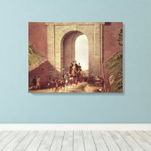 Highgate Tunnel, gegraveerd door George Hunt, c.18 Canvas Afdruk (Insitu (Houten vloer))