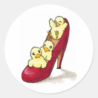 Highheel Chicks Ronde Sticker