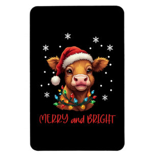 Highland Baby Koe kerstverlichting Magneet
