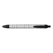 Highland Beige Plaid Custom Name  Zwarte Inkt Pen (Achterkant)