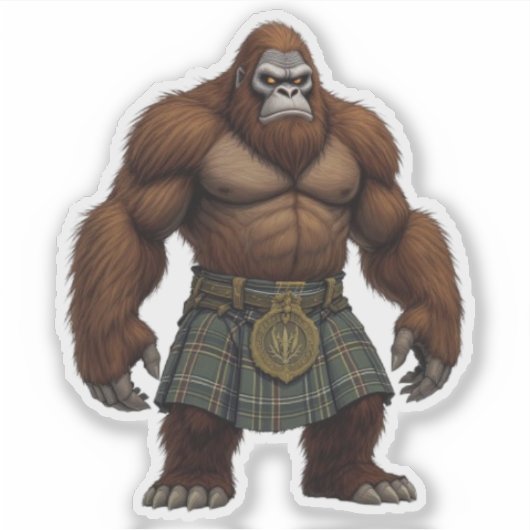 Highland Bigfoot Sticker (Voorkant)