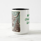 Highland Boerderij Block Print Christmas Coffee Mo Mok (Midden)