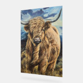 Highland Bull Acryl Bord (Hoek)