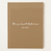 Highland Bull met zonnebloem Planner (Achterkant)