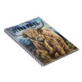Highland Bull Notitieboek (Rechterzijde)