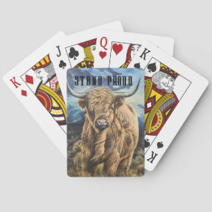 Highland Bull Pokerkaarten
