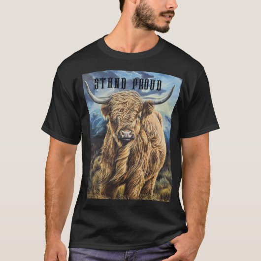 Highland Bull T-shirt (Voorkant)