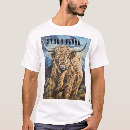 Highland Bull T-shirt (Voorkant)