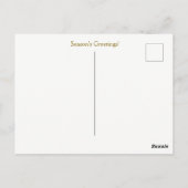 Highland Calf in Snow Christmas Holiday Briefkaart (Achterkant)