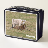 Highland Calves Metalen Lunchbox (Achterkant)