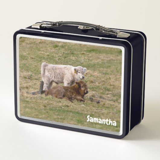 Highland Calves Metalen Lunchbox (Achterkant)