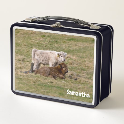 Highland Calves Metalen Lunchbox (Voorkant)