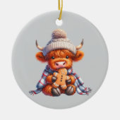 Highland Cattle Christmas Baby Keramisch Ornament (Voorkant)