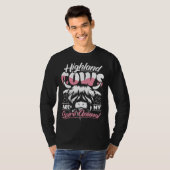 Highland Cattle Cute Highland Cows Are My Spirit A T-shirt (Voorkant volledig)