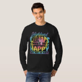 Highland Cattle Cute Highland Cows Make Me Happy f T-shirt (Voorkant volledig)