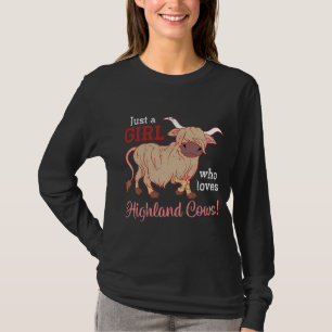 Highland Cattle Koe Farmer Women Gift Scottish T-shirt