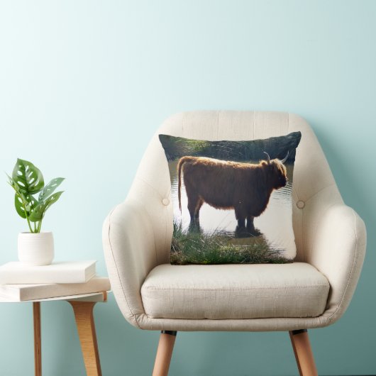 Highland Cattle Kussen (Stoel)