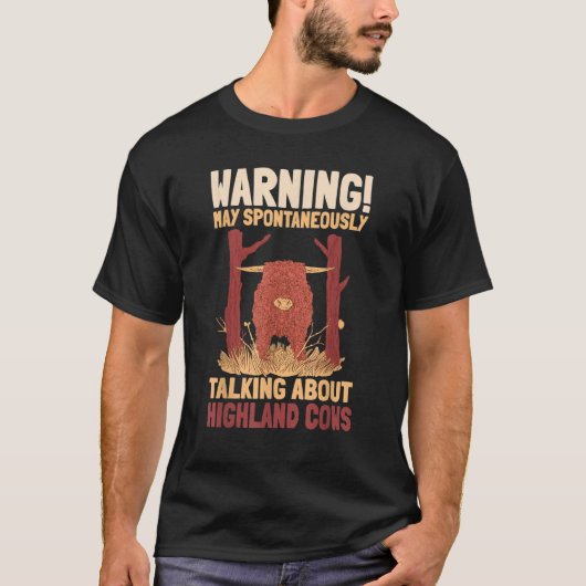 Highland Cattle Scottish Farmer Breeder Cattleman T-shirt (Voorkant)