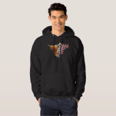 Highland Cattle with Flowers Hoodie (Voorkant volledig)